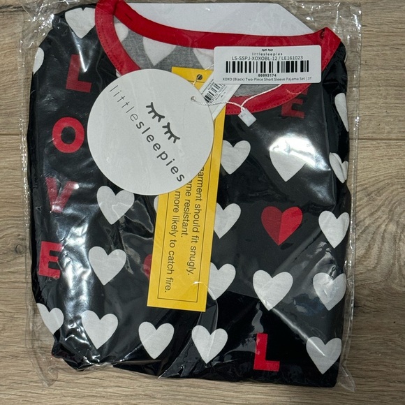 NIB Little Sleepies XoXo Short Sleeve Pajamas